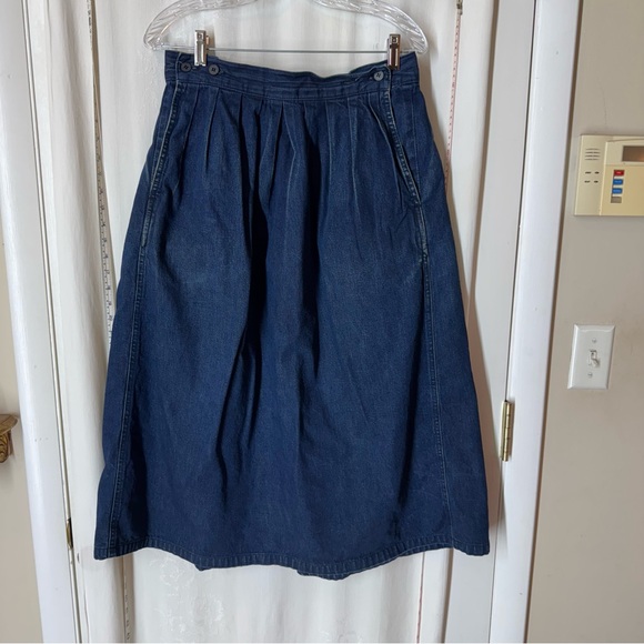 Calvin Klein Dresses & Skirts - Vintage Calvin Klein Denim Pleated Skirt